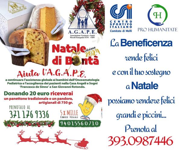 NATALE DI BONTA’ A.G.A.P.E. – ETS ONLUS MELFI